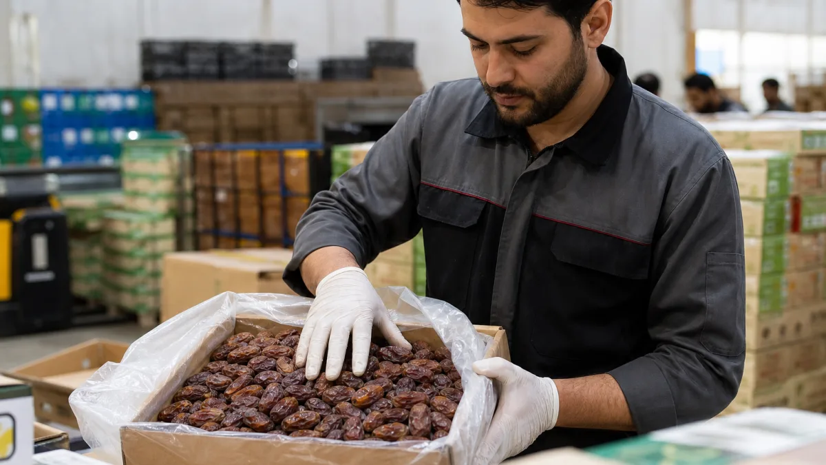 خرما پیارم شرکتی با ساختار بستهبندی عمده صادراتی