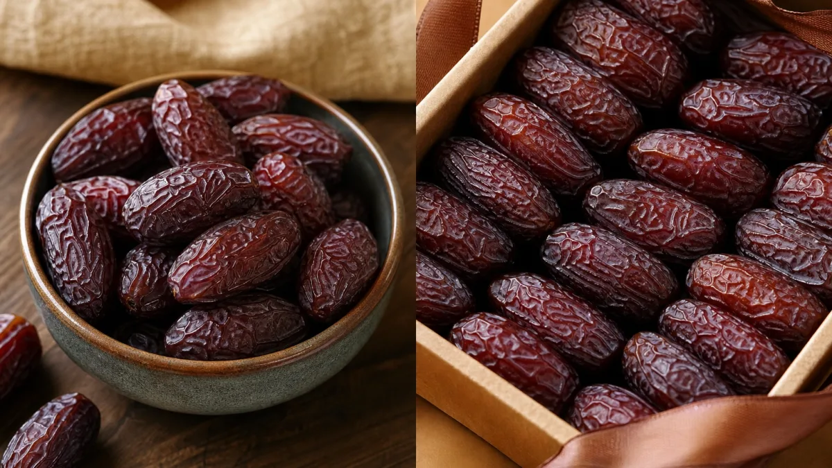 خرما پیارم رویال با درجه‌بندی ممتاز و بسته‌بندی صادراتی